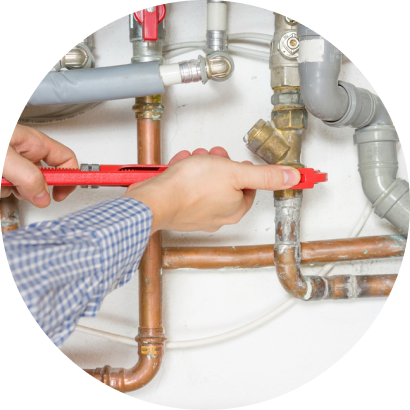 A man fixing a gas line leak issue, Gas Line Repair in The Delaware County, PA