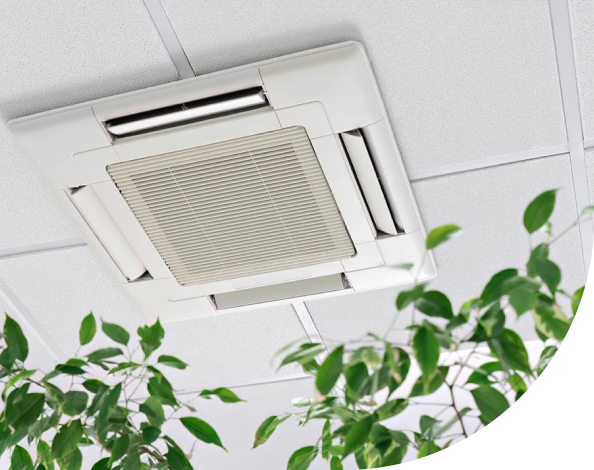 An Indoor Air Quality System installed in ceiling.